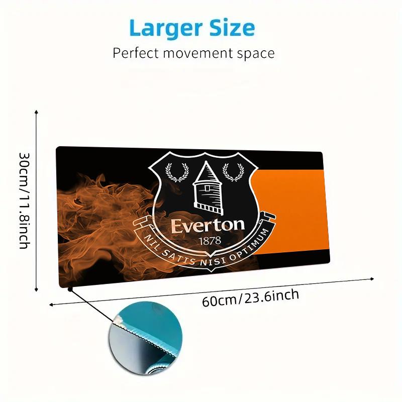 Everton Football Club Print Cushion Non-slip Laptop Tablet Big Mousepad XXL Mat Mini PC Playmat With Lock edge