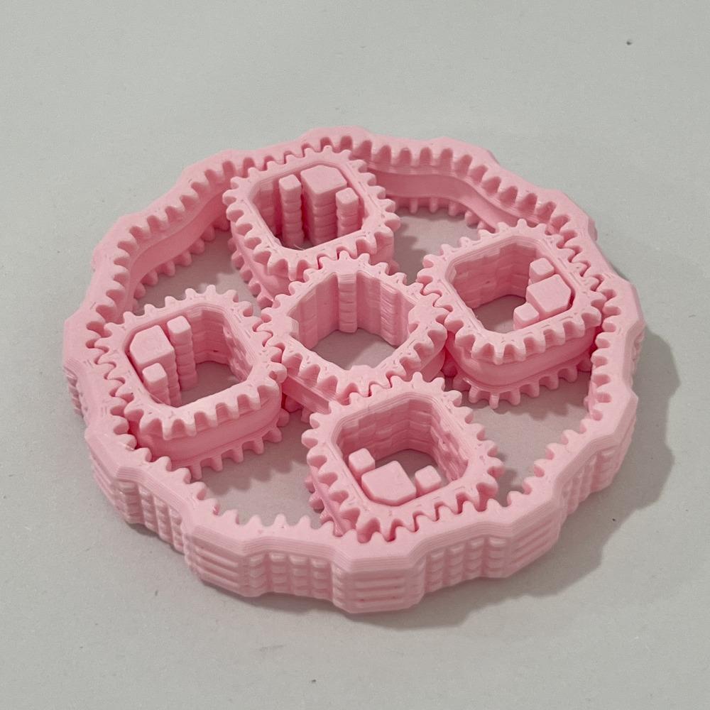 3D Printed Fidget Gear Spin Toy Sensory Gear Fingertip Toy Hand Spinner  Children's Gifts