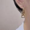Silver Needle Korean Fashion Zircon Drop Earrings For Women Jewelry Trending New Luxury Vintage Gold Color Earrings