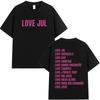Rapper Jul Graphic T Shirt Unisex Women Clothing Fashion Hip Hop Tshirt Casual High Quality Cotton Short Sleeve Oversized Tshirts