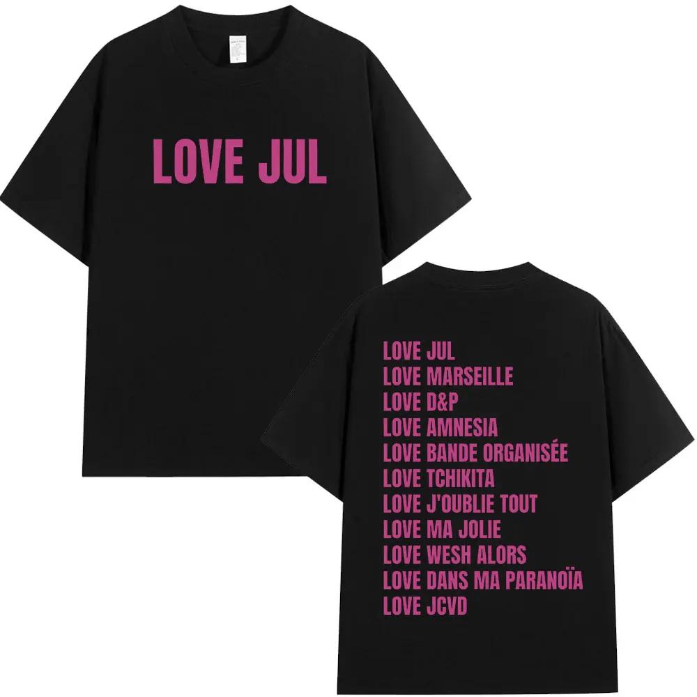 Rapper Jul Graphic T Shirt Unisex Women Clothing Fashion Hip Hop Tshirt Casual High Quality Cotton Short Sleeve Oversized Tshirts