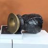 Resin Candlestick Decoration Artisanal Piece Stacked Stone Candle Holder Abstract Art Candle Stand Artistic Design Desktop