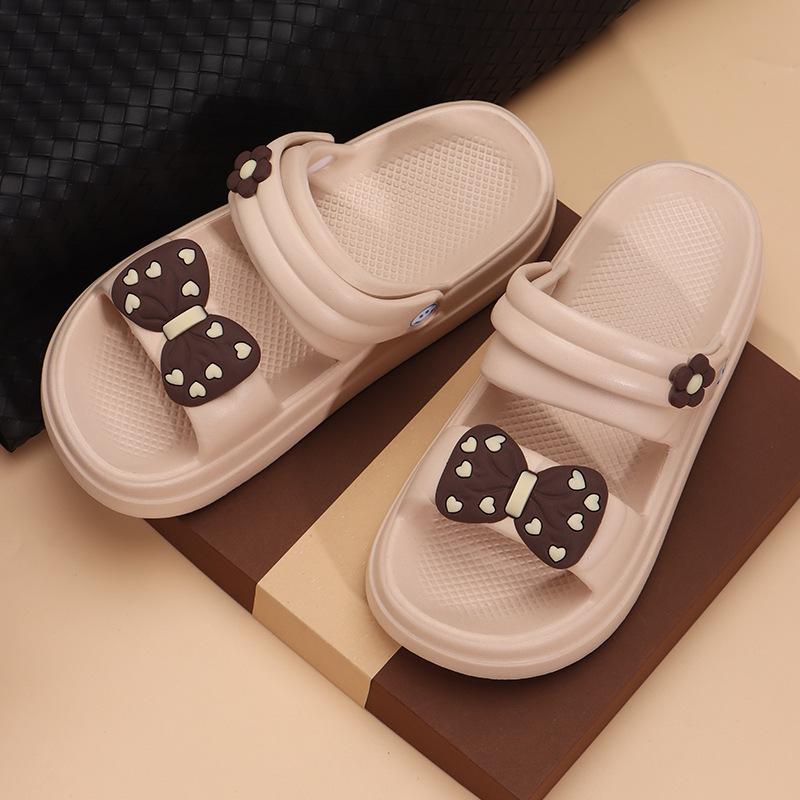 Slippers women's summer outer wear new beach thick-bottomed non-slip two wear fashionable flat-bottomed cool slippers