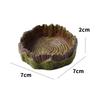 New Resin Reptile Feeder Bowl Shallow Design Durable Water Pot Stump Pet Reptile Bowl Reptile Supplies
