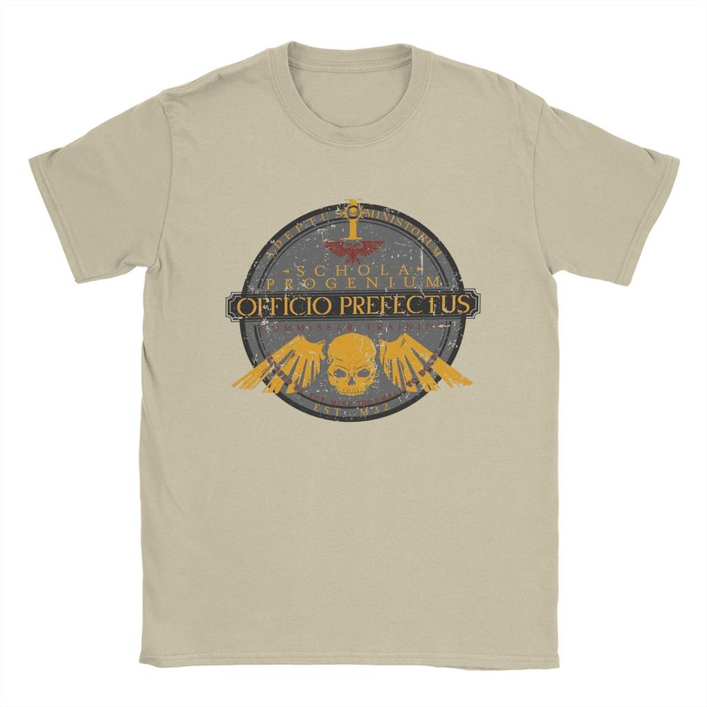 Schola Progenium Commissar Training Astra Militarum Men T Shirt Casual Tees Short Sleeve T-Shirts 100% Cotton Party Tops