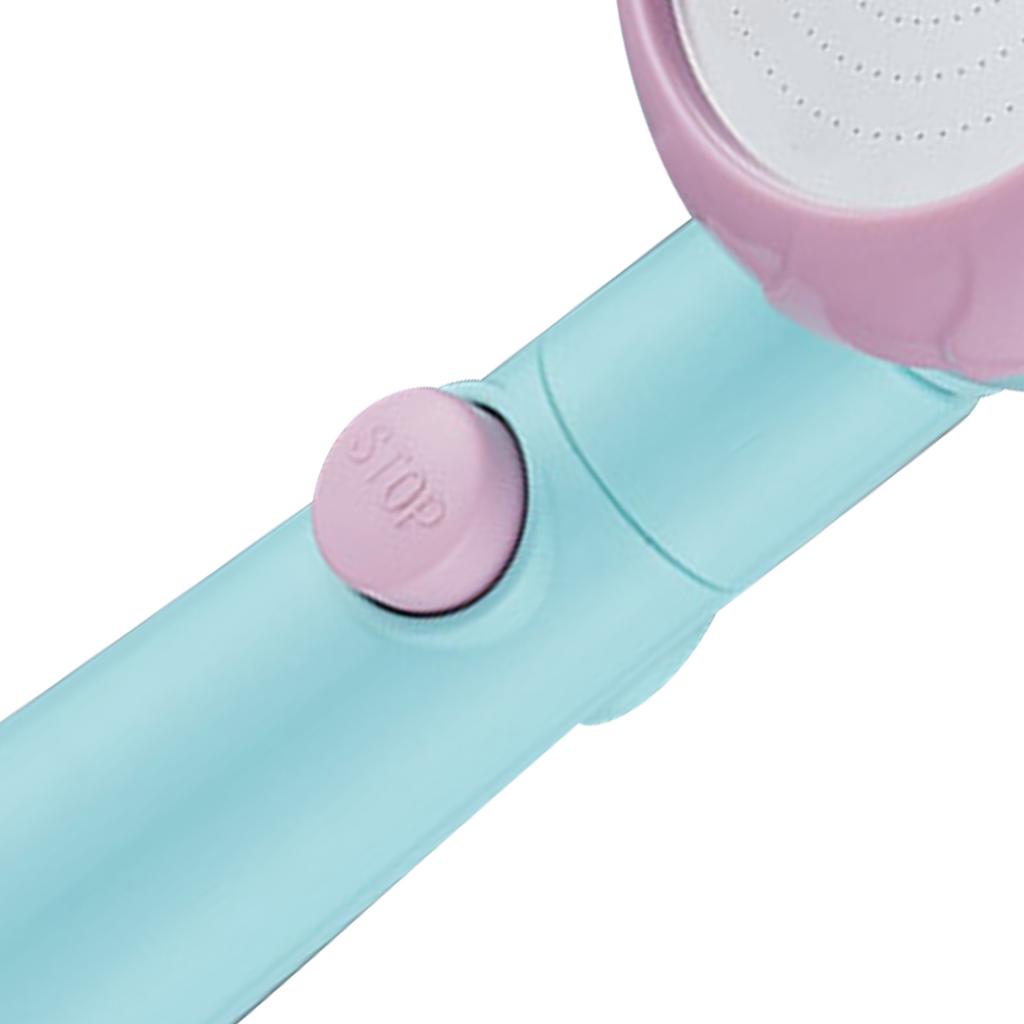 Handbrause aus Kunststoff Hochdruck-Duschkopf Wassersparender Duschkopf für Badezimmer Macaron