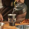 Cork PU Leather Cup Holder Hand Protector Coffee Mug Sleeve Adjustable Cup Sleeve Reusable for Coffee Tea Hot Cold Beverage