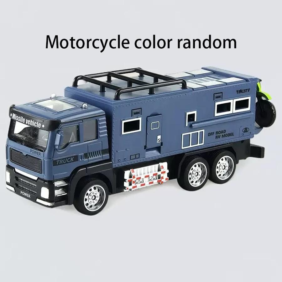 1Pcs- High-Quality 1:24 High-Quality Scale Off-Road Transport Vehicle Construction Set High-Quality Miniature High-Quality Rv Play Sets High-Quality