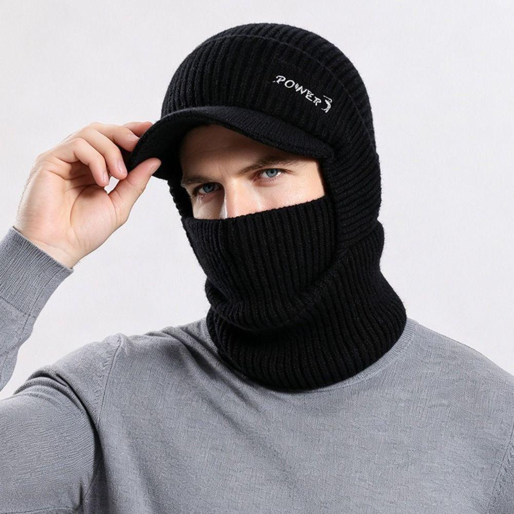 Ear Protection Knitted Beanie Hat Windproof Thickened Balaclava Hat Winter Warm Hat  Winter Cycling