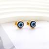 Devil Blue Eye Stud Earrings Stainless Steel Drip Earrings Personalized Niche Cut Earrings