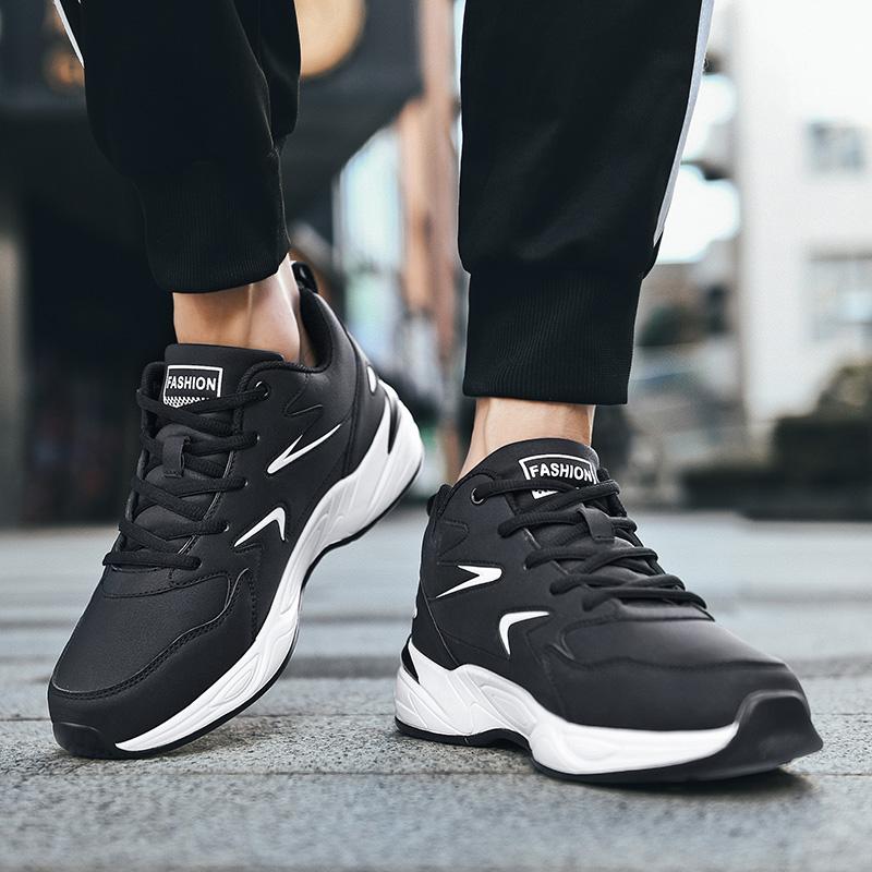 Fashion High-Top Leather Basketball Training Men Casual Sports Shoes Classic Running Comfortable Outdoor Breathable Flat Jogging Man 48