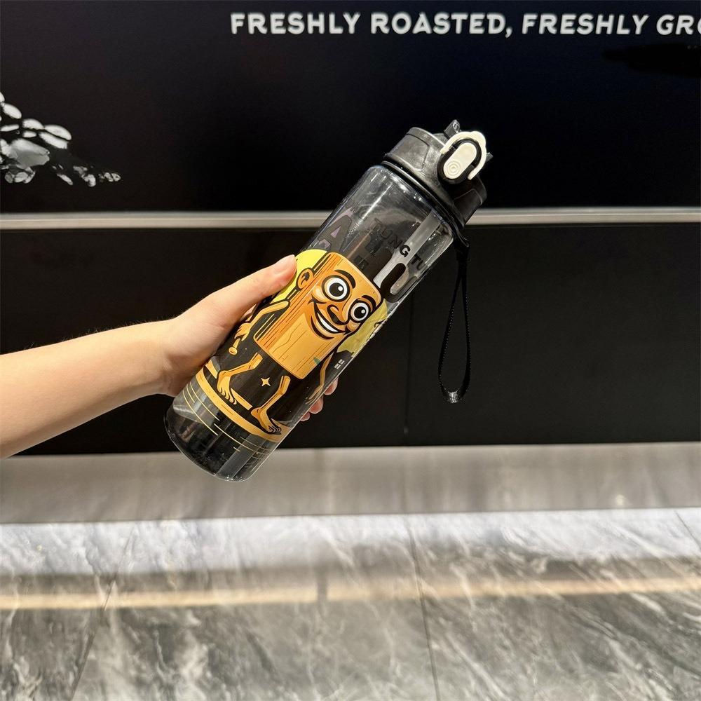 Italian Brainrot Water Bottle Tung Tung Tung Sahur Water Cup With Straw Football Sports Water Kettle Easter Valentine'S Day Gift