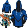 Zip Fantastic Four Hoodie Sweatshirt Sweater Unisex Cosplay Costume Coat Tops