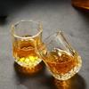 50ml sklenice z broušeného křišťálového skla, opakovaně použitelná, vhodná na whisky a likéry, skleněné nádobí, pro domácí bar, KTV
