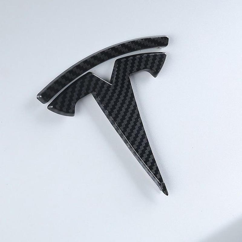 Naklejki z logo Tesla Model 3 Odznaki Naklejki    3 sztuki