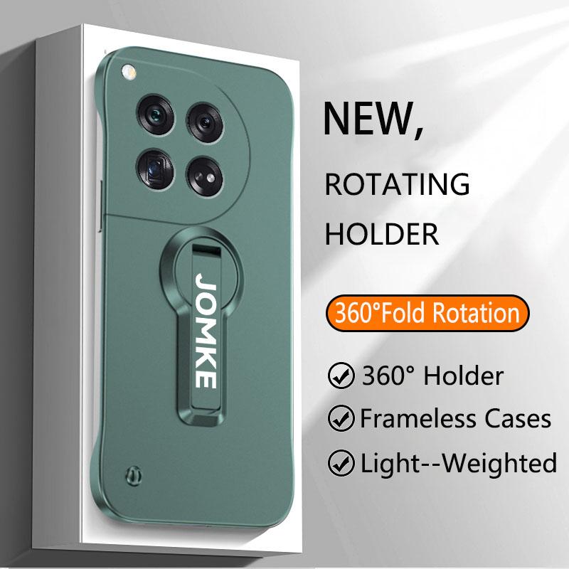 

Ультратонкий безрамный чехол для телефона Oneplus 13 13R 12 12R 11 11R 10T Жесткий ПК вращающийся держатель металлические чехлы для рисования for Oneplus 12