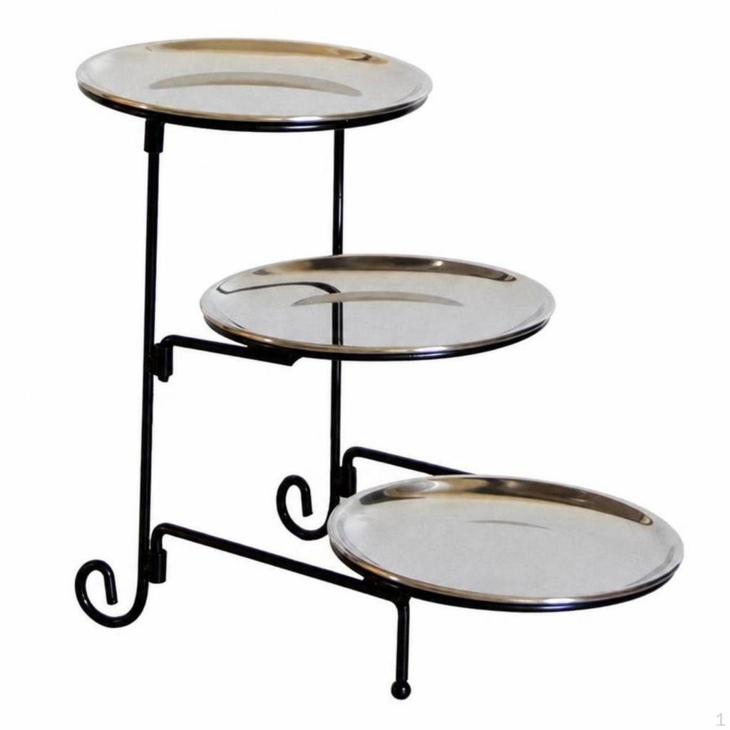 3tiers Dessert Stand Foldable Tiered Detachable Serving Tray for Party Hosts,