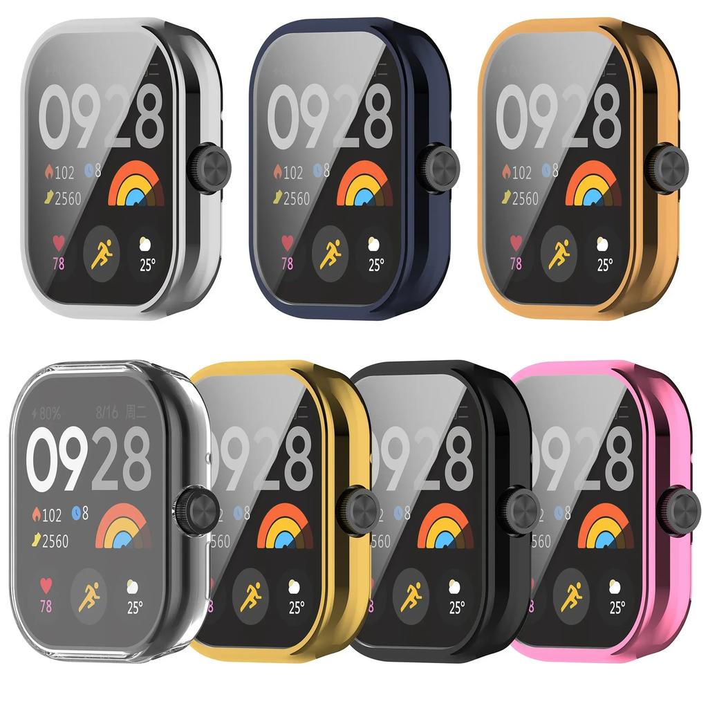 Protector Case For Xiaomi Redmi Watch 4 Screen Soft TPU Full Protector Shell For Redmi Watch 4 Bumper Plated Case Accessories