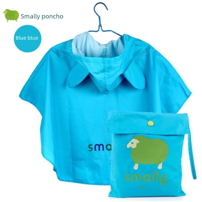 Children's Raincoat Poncho Style for Boys and Girls, Toddlers, Kindergarten Kids, Elementary School Students, Waterproof Korean Style