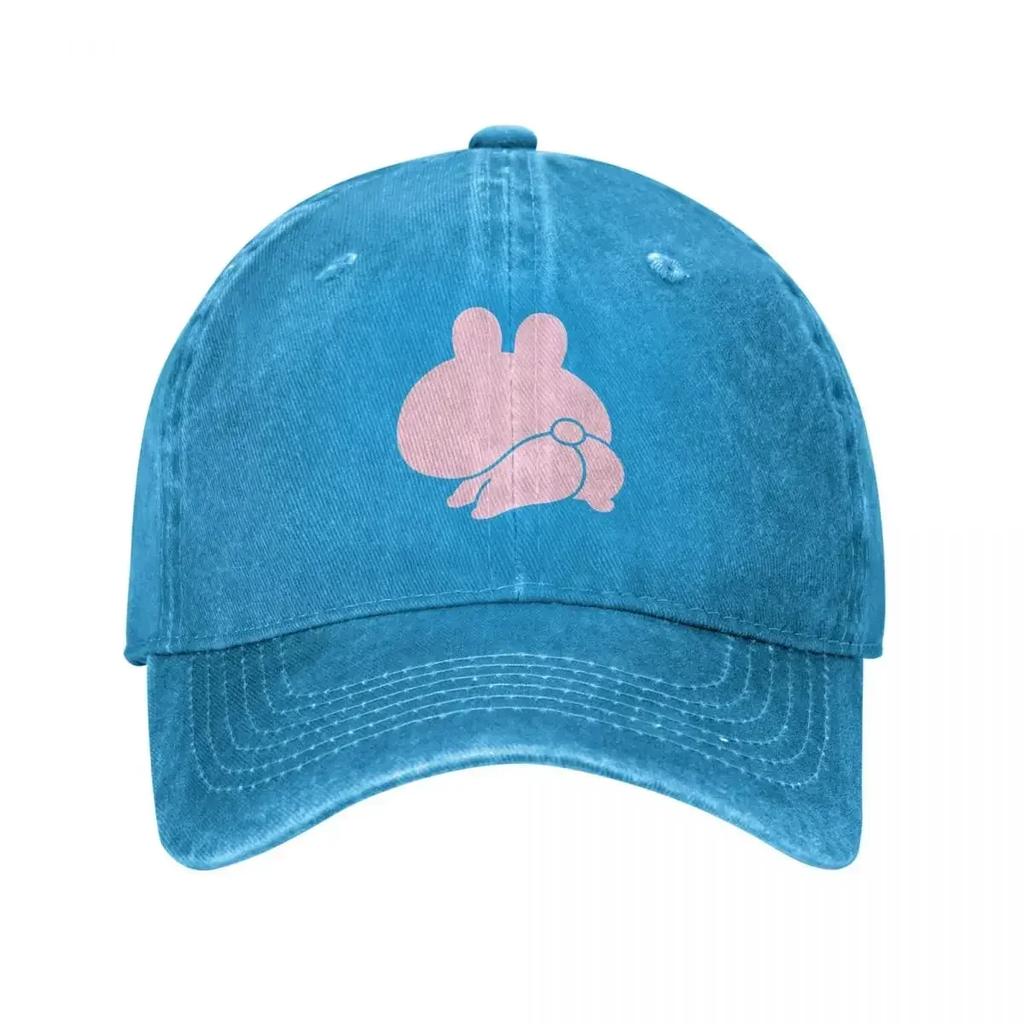 Vintage Butt Appeal Asamimichaan Baseball Caps Distressed Denim Washed Snapback Cap Cute Asamimi Unstructured Soft Caps Hat