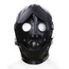 Ifukens Full Head PU Leather with Gag and Bondage Kinky Fetish SM Full Head Adult Black Full Head Mask Black Ball Leather Mask Mask, Ball, Mask, Mask,