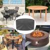 12 Sizes Round Furniture Cover 210D Heavy Duty Patio Furniture Covers Waterproof Dustproof Outdoor Table Chair Protective Cover