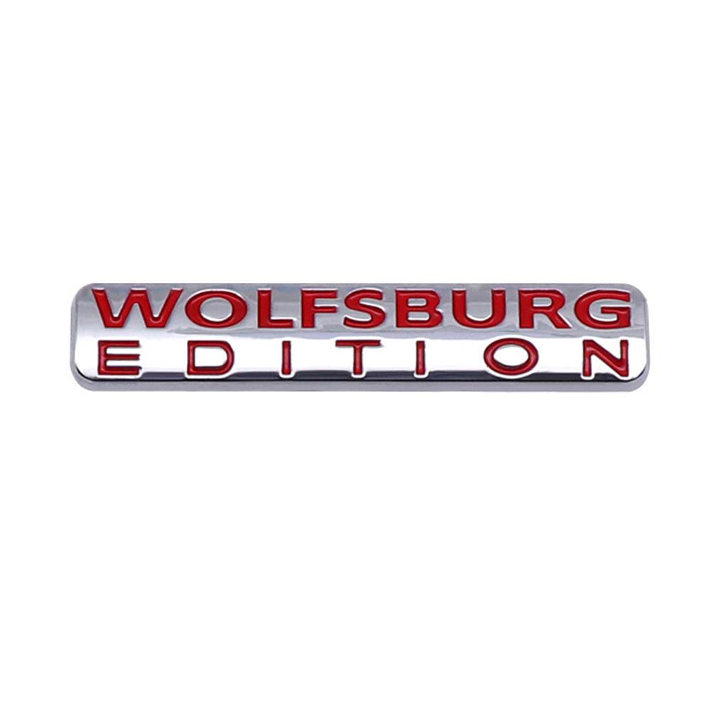 WOLFSBURG EDITION Car Rear Trunk Emblem Sticker for V--W Golf Passat Jetta Touareg Tiguan Polo CC Auto Body Badge Decal