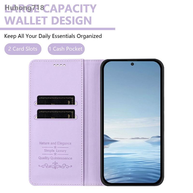 For TCL K32 K33 K70 Power SE 502 503 505 605 4G 5G Magnetic Flip Leather Case Coverage Shockproof Cover Wireless Charging Card Slot Holder