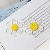 Big Smile Daisy Flower Keychain Keyring Making Materials