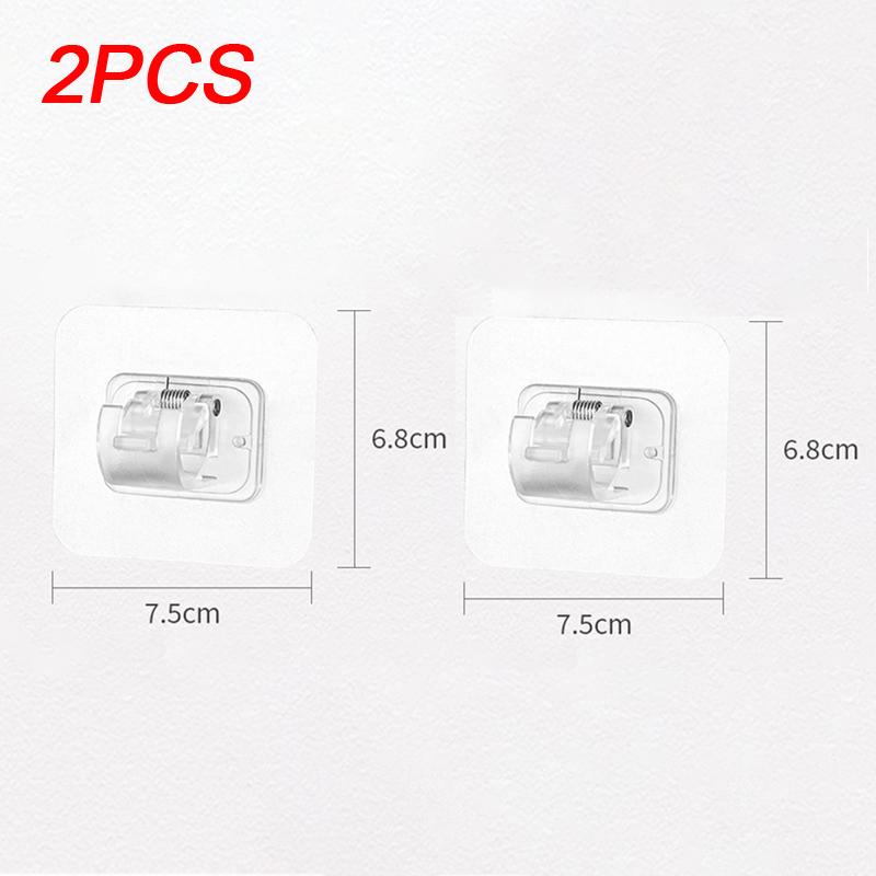 1/2/5pcs Multi-purpose Hooks Kitchen Bathroom Strong Hook Adhesive Wall Mounted Mop Organizer Holder Rackbrush Broom Hanger Hook
