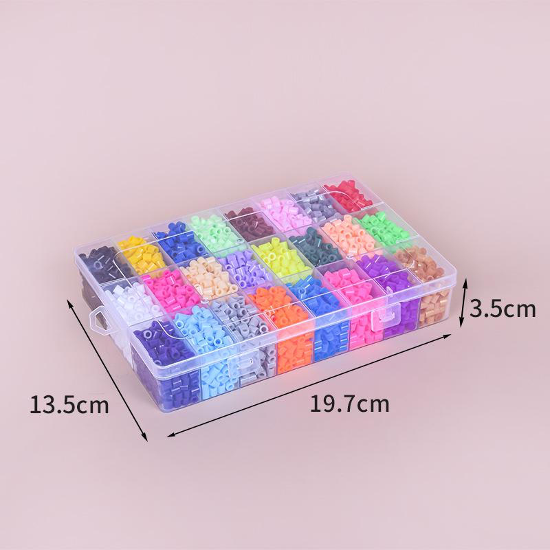 Set Puzzle Stereo 3D Mărgele Fuzibile 5mm - 24 Culori, 4800 Piese pentru Meșteșuguri DIY și Jucării pentru Copii