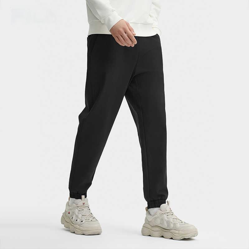 New FILA Casual Pants Men's Jet Black F11M449806FBK