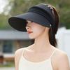 Summer Open-Top Baseball Cap Face-Shielding Hats Women Outdoor, Dustproof Cap Cycling Hat
