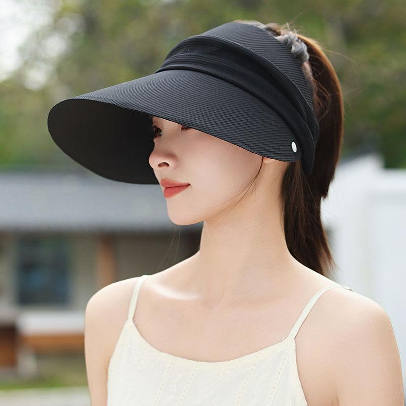 Summer Open-Top Baseball Cap Face-Shielding Hats Women Outdoor, Dustproof Cap Cycling Hat