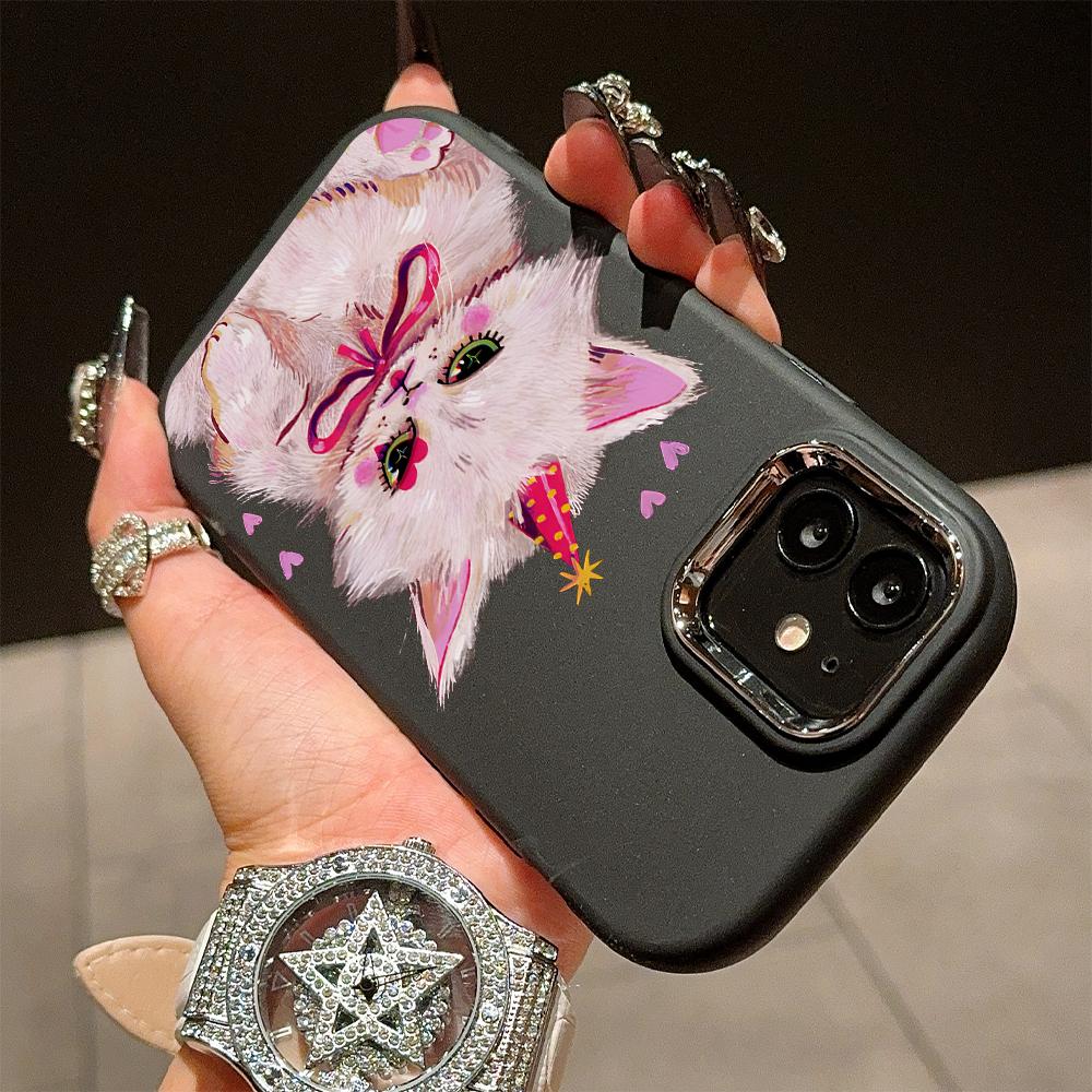 Jednobarevný stříbrný okraj čočky měkký tekutý silikon nárazuvzdorný obal na telefon pro iPhone Samsung Huawei Honor Xiaomi Redmi OPPO Realme Vivo Infinix Tecno