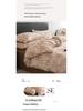 Pastoral A-Class Cotton Linen Buttoned Bedding Set: High-End, Skin-Friendly, Comfortable.