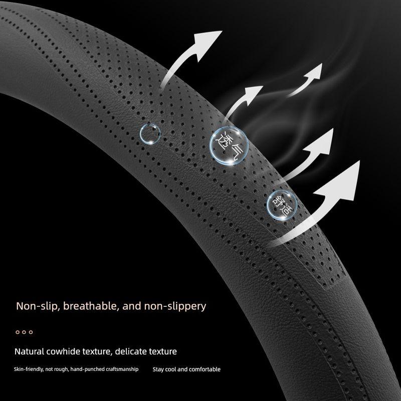 Car Steering Wheel Cover, Car Handle Cover for Civic, Accord, Xrv, Vezel, Fit, Crown, Crv, Lingshi, Inspire