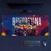 Barcelona Großer Gaming-Tischkissen Rutschfest Laptop Tablet Großes Mauspads XXL Matte Mini-PC Spielmatte Mit Verriegelungskante