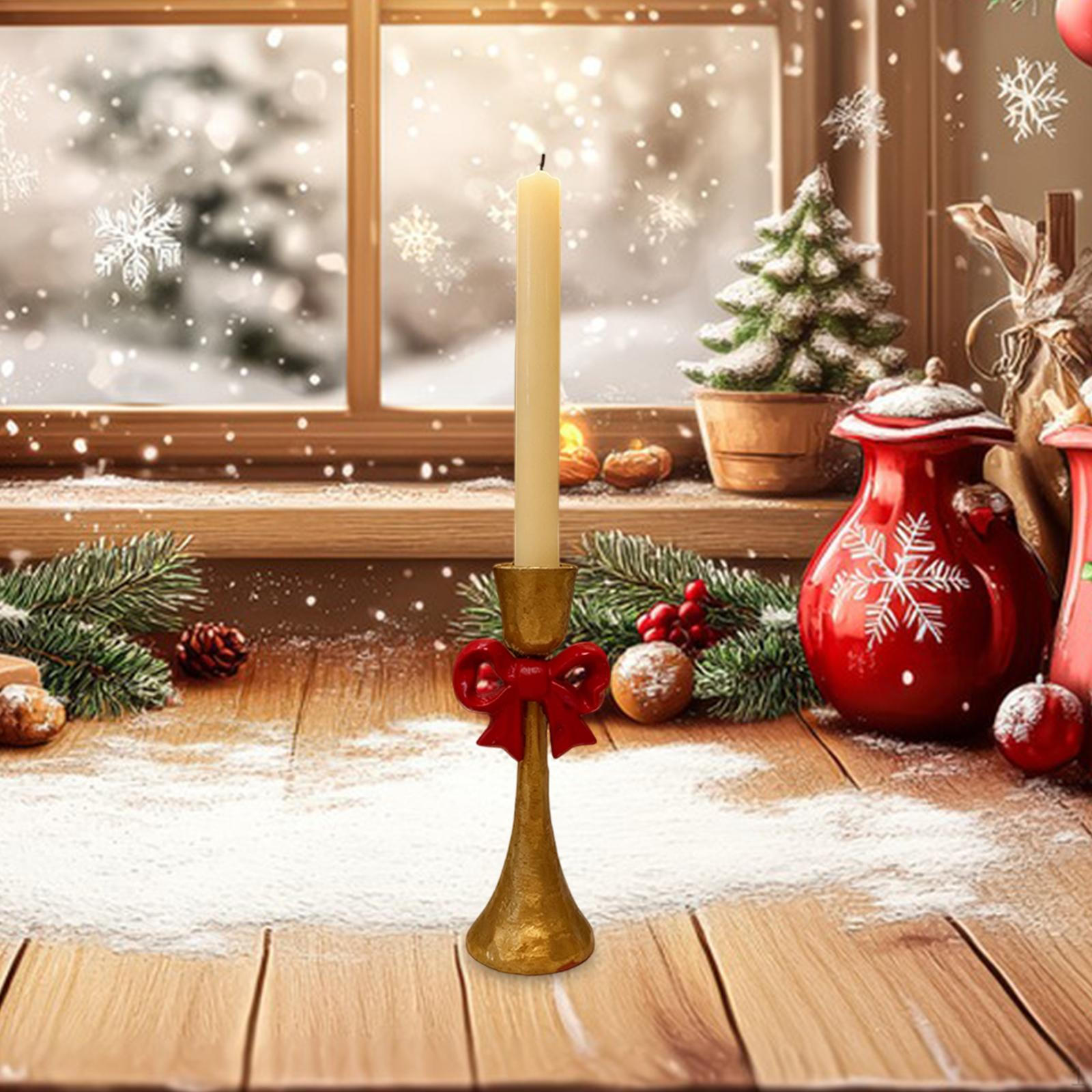 

Artistic Iron Candlestick with Knot Decoration for Chandelier Pillar Indoor Ornament Suitable красный