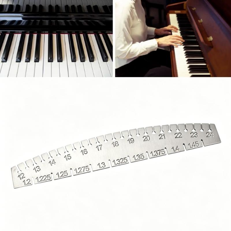 Metal Piano String Gauge High Precisions Piano Tuning Tool Portable Keyboard Instrument Calibration Tool Easy to Use