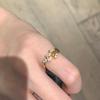 New In Light Luxury Olive Crown Ring Glossy Wheat Ear Water Droplet Style Rings for Women Suitable for Daily Jewelry Gifts