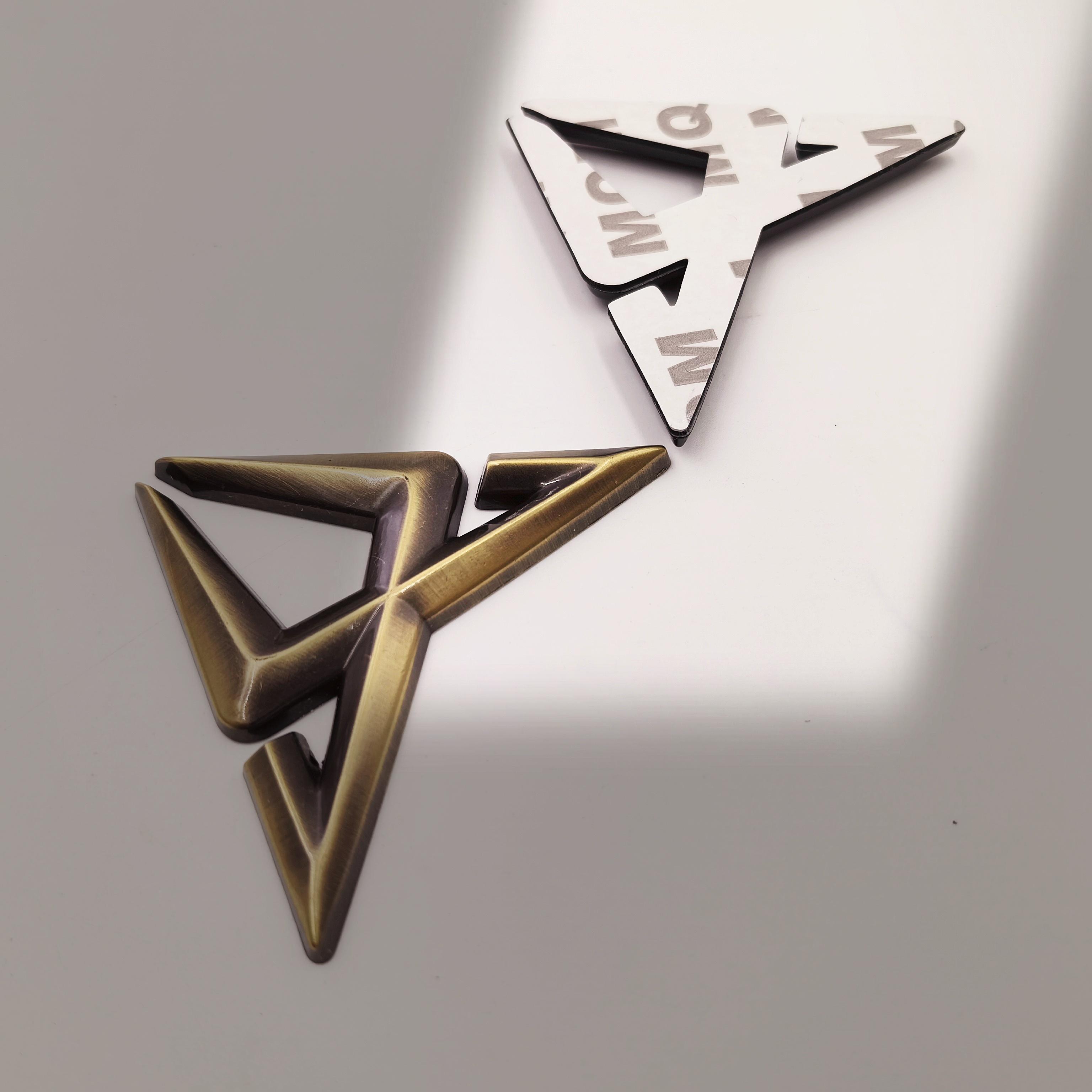 3D car Hood Fender trunk Emblem Badge Sticker Metal Small 3D Badge Car Body Sticker Decal Front And Rear Car Body Sticker 1 pcs