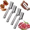 2PCS Anti-Scald Extended Multi-Functional Stainless Steel Grill Clamp Kitchen Tongs Barbecue Clamp for BBQ Grilling with Non-Slip Grip