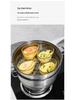 Universal Steamed Egg and Vegetable Bowl - Double Boiler for Egg Custard and Baby Food