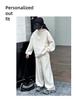Girls' Fleece-Lined Sweatshirt Three-Piece Set - 2024 Autumn/Winter Trendy Casual Sportswear