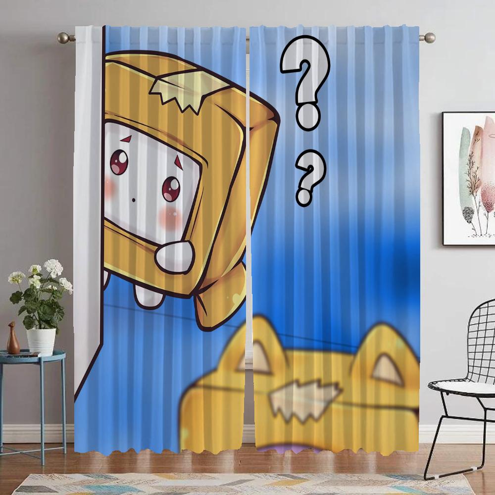 

Lankybox Curtains for Living Room Curtain for Room 2 Panel Partition Shades Halloween Decoration Home Interior Curtains Kitchen W50xH70cmx2pcs-CL