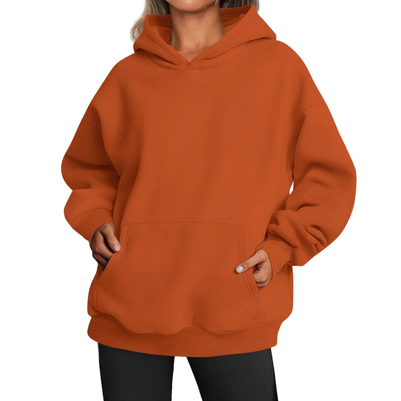 

Женская мода, повседневные универсальные повседневные толстовки с круглым вырезом, однотонные толстовки с длинными рукавами XL