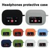 Bluetooth-compatible Earbud Silicone Case for AirPods Shockproof Wireless Earphone Charging Case Cover with Screen Headphone Protective Shell Sleeve