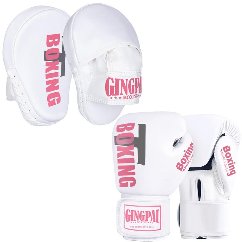 Boxing Gloves Set With Hand Targets Foot Target Kids Adults Training Sparring MMA Kickboxing