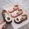 2025 new autumn girls single shoes children's princess shoes women's treasure soft sole love girl small leather shoes foreign trade